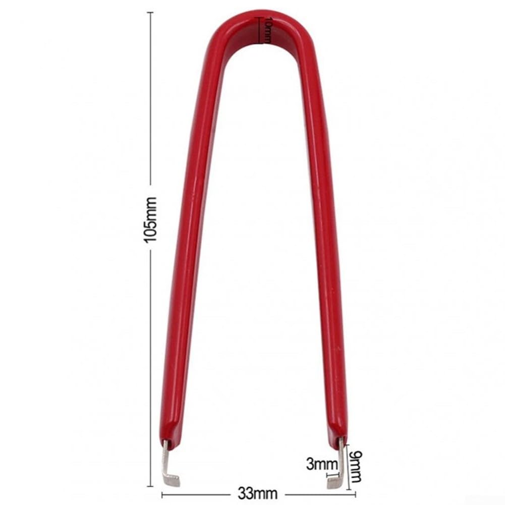 Yuanpgky Set di estrattori di chip IC piatti tipo U e estrattore per la riparazione di circuiti stampati PLCC DIP Package con assistenza a molla per gamma da 20 pin a 80 pin (rosso)