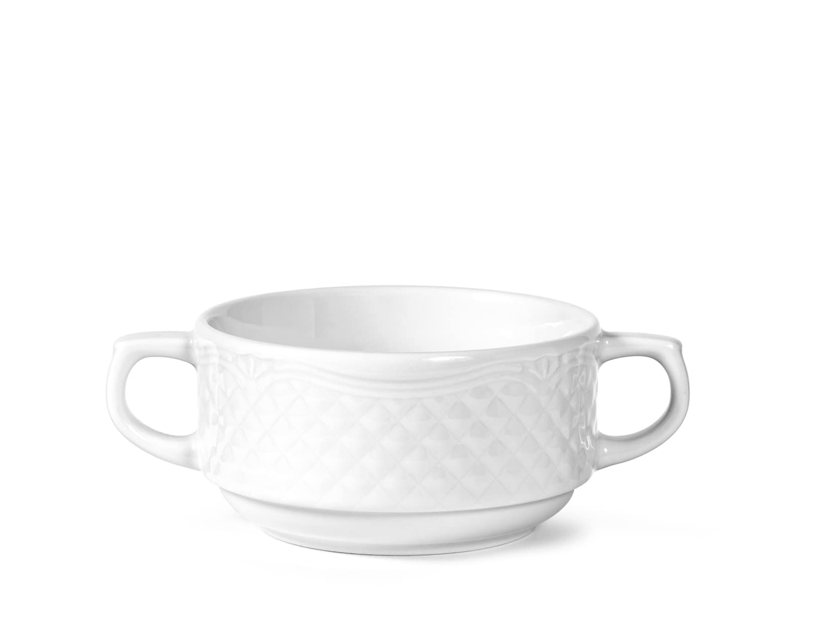 H&H 4373866 Broth Mug Aphrodite, Porcelain, White, 300 CC, Porcelain