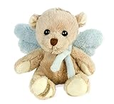 Größe: 18 cm, Handwäsche Bukowski, Design of Sweden, Teddybär-Schutzengel 18 cm, Plüschengel beige/hellblau