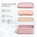 Leak Proof Silicone Travel Soap Case with Draining Tray - Bar Soap Holder for Travel, Gym & Camping - Mess-Free Portable Soap Container for Carry-on Bags (Light Pink)