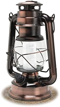 Northpoint 190462 12 LED Vintage Style Outdoor Lighting Lantern for Multi Purpose Use, 150 Lumens, Copper