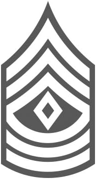 Amazon.com - E-8 First Sergeant Rank US Army Sticker - Decal - Die Cut ...