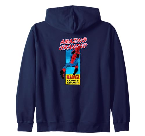 Marvel Corner Box Amazing Spider-Man Grandad Sudadera con Capucha
