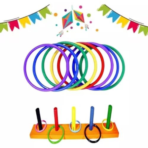 50 Argola Plastico Festa Junina São Joao Circo Brincadeira de Criança Parque Infantil Jogo