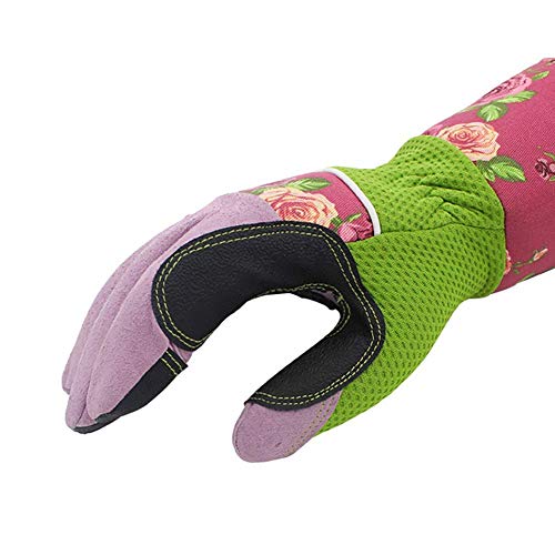 Professional Long Gardening Gloves Women Rose Pruning Gloves,Leather Garden Gauntlet With Reinforced Padding,Protect Your Arms Until The Elbow #TOP2