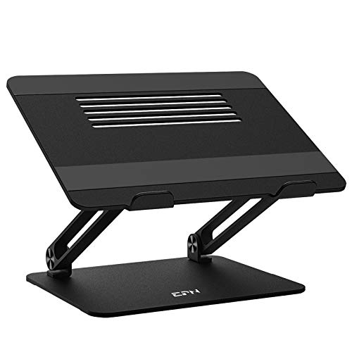 Adjustable Laptop Stand, EPN Laptop Riser with Heat-Vent to Elevate Laptop, Aluminum Notebook Holder Compatible for MacBook Pro/Air, Surface Laptop, Dell XPS, HP, Samsung and Other 11-17.3 in