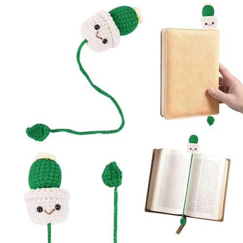 Marque-page cactus au crochet pour accompagner vos lectures de nuit