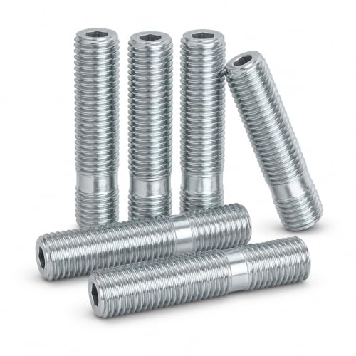 20 Wheel Stud Conversion Kit 44mm Long Convert from Lug Bolt to Studs for BMW VW Mini with 12x1.5