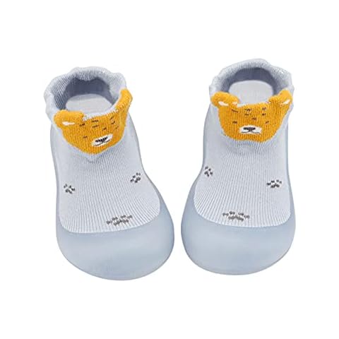 Soft Cotton Toddler Slippers with Non-Slip Sole Cover