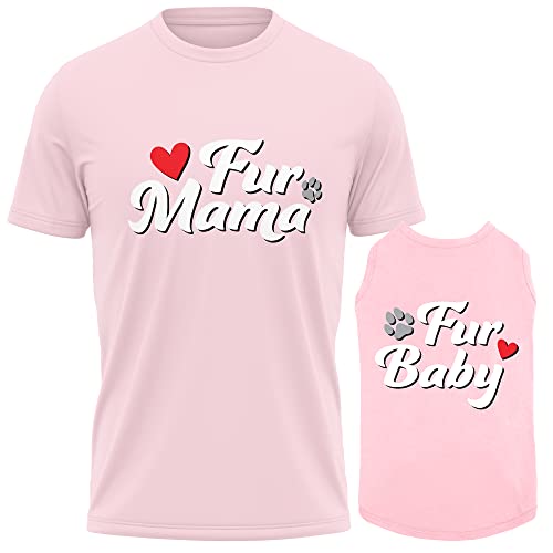 Dog and Owner Matching Clothes - Adorable Fur Mama Fur Baby Dog Matching Outfits with Owners - Soft Pet Clothes