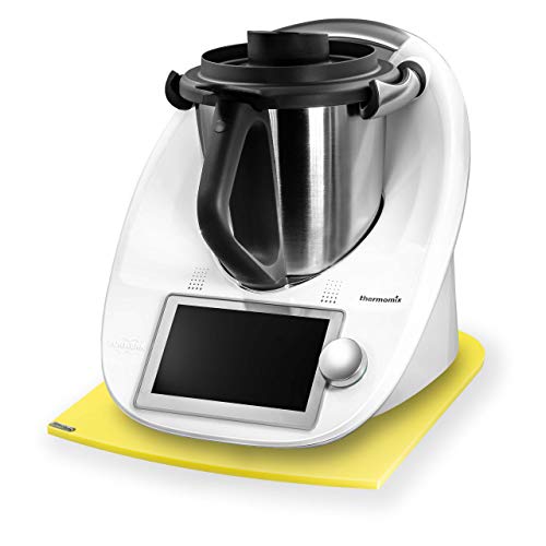 Stone4Slide coolina® TM6 TM5 TM31 - Tabla deslizante para Thermomix (acrílico), color amarillo Cover