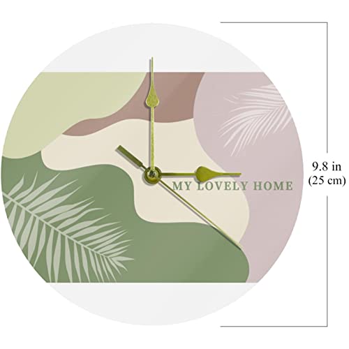 Horloge murale en acrylique de qualité supérieure au design Morandi chic