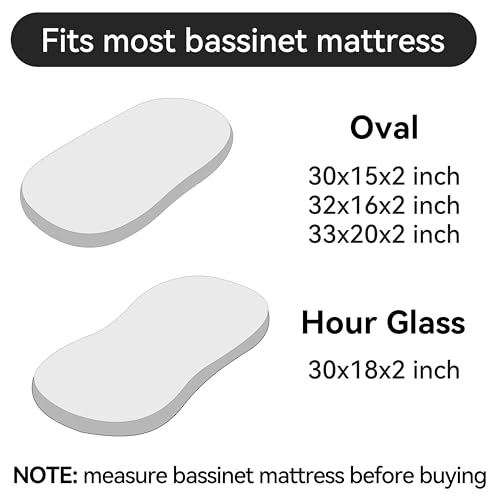 Image of Pro Goleem Satin Bassinet Sheet Great for Baby Hair Soft Silk Feeling Sheet for Cradle or Bassinet Pad&Mattress for Boys and Girls Gift for Newborn and Infant Black
