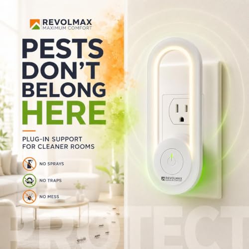 Image of AUR-A28, Ultrasonic Pest Control Repeller - Electronic & Ultrasound, Indoor Plug-in Repellent - Get rid of - Rodents, Mice, Squirrels, Bats, Insects, Bed Bugs, Ants, Fleas, Spiders 6 Pack