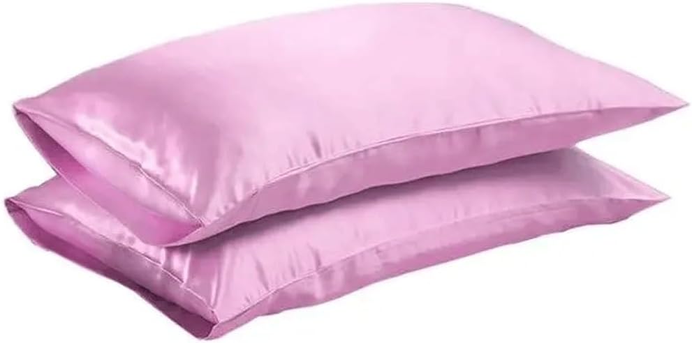 Silk Satin Pillowcase Bedding Pillowcase Smooth Furniture Bedding(Blue)