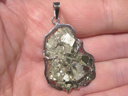 Pendentif pyrite argent 925 le cadeau d'anniversaire idéal unique - 4