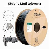 eSUN ABS+ Filament 1.75mm 3D-Drucker ABS Plus,Schwarz,1KG | Maßgenauigkeit +/- 0.05 mm, 1 kg Spule (2.2 LBS) 3D-Druck-Filament für 3D-Drucker – Ansicht 4