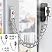 BE-TOOL Door Chain Chain Lock for Door, Heavy Duty Stainless Steel with Protective Cover, Door Chain Lock, Chain Locks for Inside Door, Home Cabinet Sliding Casement Windows(Grey)