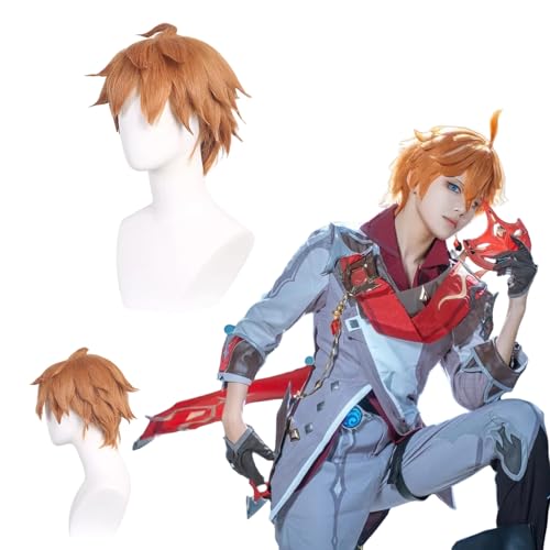 Anime Genshin Impact Ajax Peluca Cosplay para Todos los Personajes Fiesta de Carnaval de Halloween para Mujeres Niñas y Niños