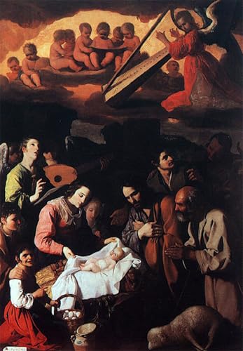 Cuadro al óleo de Zurbarán de 60x90cm con acabado artístico de alta calidad