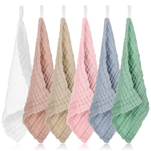 YBEATY 6 Stück Weicher Waschlappen für Damen Reinigung wiederverwendbar Waschlappen Make-up-Entferner Tücher Gesichtsreinigungstücher leicht auszuspülen für den Hals Gesicht Augen Lippen Packung