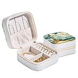 Questa custodia per gioielli è portatile e comoda per viaggi, viaggi, viaggi di fine settimana o viaggi di lavoro. L'organizzatore di gioielli da viaggio starà benissimo sul comò.