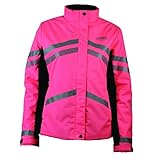 weatherbeeta comfitec Sports Weatherbeeta Reflektierende Schwere Gepolsterte wasserdichte Jacke Hi Vis Pink 1005272