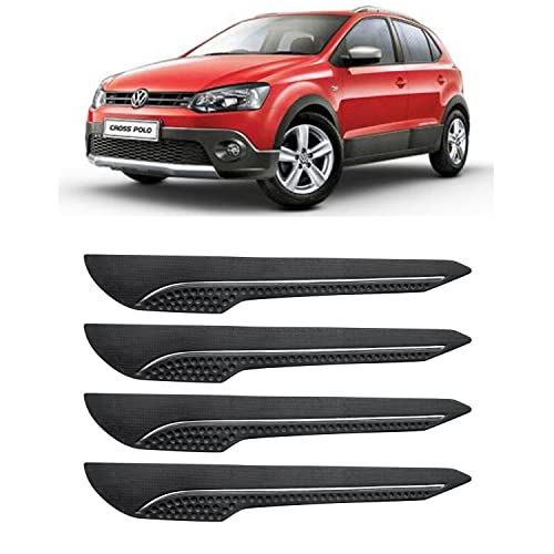Image of AOSIS-Car Bumper Protector /Bumper Guard for PoloCross with Single Chrome Stripe (4-Pcs)