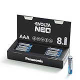 Panasonic EVOLTA NEO, Premium Alkaline Batterie, AAA 8er Box, extrastarke Leistung, besonders langlebig und sicher, Micro LR03 1,5 Volt, Verpackung als praktische Aufbewahrungsbox
