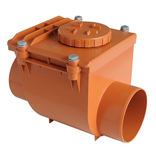 First plast nrc125 a Válvula antirretorno de PVC ad pegar, rojo, diámetro 125 mm) Cover