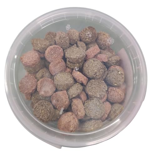 Leckerlies, Pferdeleckerlies Kräuter und Karotten in Einer 2500g-Eimer, 2 Sorten Leckerlies für Pferde, Ponys, Belohnungsfutter in der Geschmacksrichtung Karotte und Kräuter,