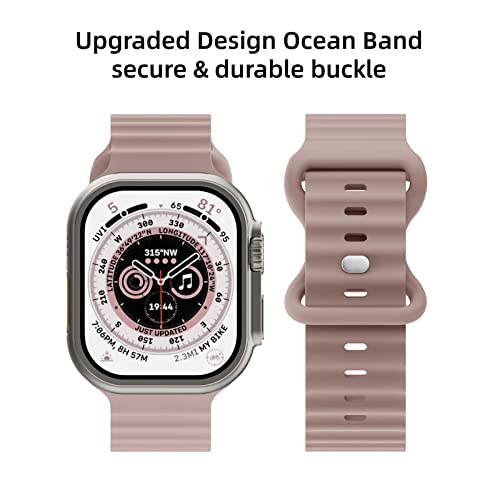 Image of Sport Bands 6-Pack Compatible with Apple Watch Ultra 2 /3 Band 49mm 46mm 45mm 44mm 42mm, Wide Soft Silicone Wristbands Waterproof Replacement Strap Men for iWatch Series 11 10 9 8 7 6 5 4 SE Ultra