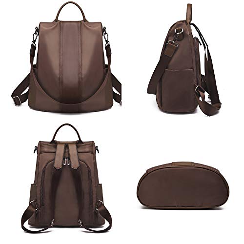 Image of CHARMORE Women Backpack Purse Waterproof Nylon Anti-theft Rucksack Shoulder Bags