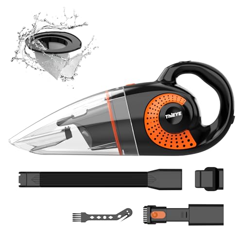 ThiEYE Handheld Vacuum Cleaner, 13Kpa Suction Power cordless handheld vacuum cleaner, Rechargeable Lightweight Car Vacuum Cleaner for Home and Car Cleaning