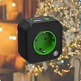ANSMANN Countdown Timer Steckdose AES1, Countdown in 6 Stufen (15min-8h), Energiespar Steckdose, Zeitschaltuhr für Heizlüfter, Bügeleisen, Kaffeemaschine, mit Kinderschutz & Zero Watt Technologie