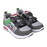 Marvel Avengers Sneaker für Jungen, Sportschuhe, Hulk Thor Captain America Iron Man Design, Leuchtende Turnschuhe, Größe EU 28