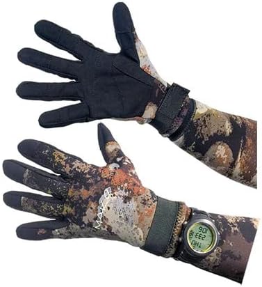 MAKO Spearguns Yamamoto 3D Camo 2mm Diving Spearfishing Gloves (3D Reef Camo, X-Large)