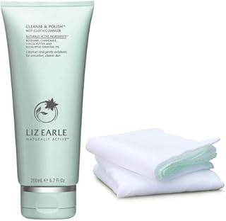 Liz Earle Cleanse And Polish Hot Cloth Cleanser Tube 200ml Plus 2 Pure Cotton Cloths A Moisturiser And Gentle Exfoliator For Instant Nourish Beautiful Skin