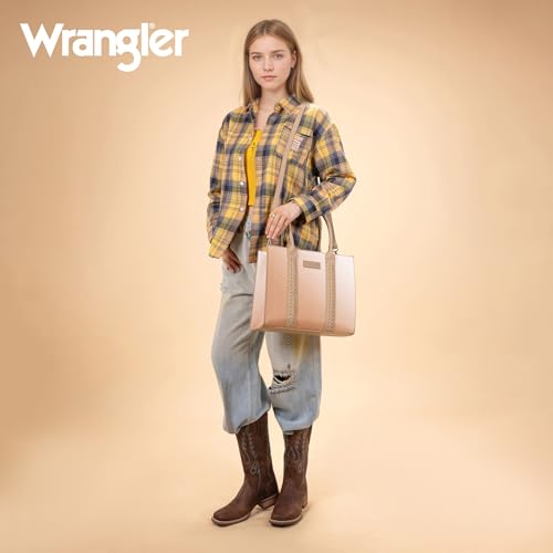 Image of Montana West x Wrangler Tote Bags Purses for Women Work Top-Handle Handbags with Strap