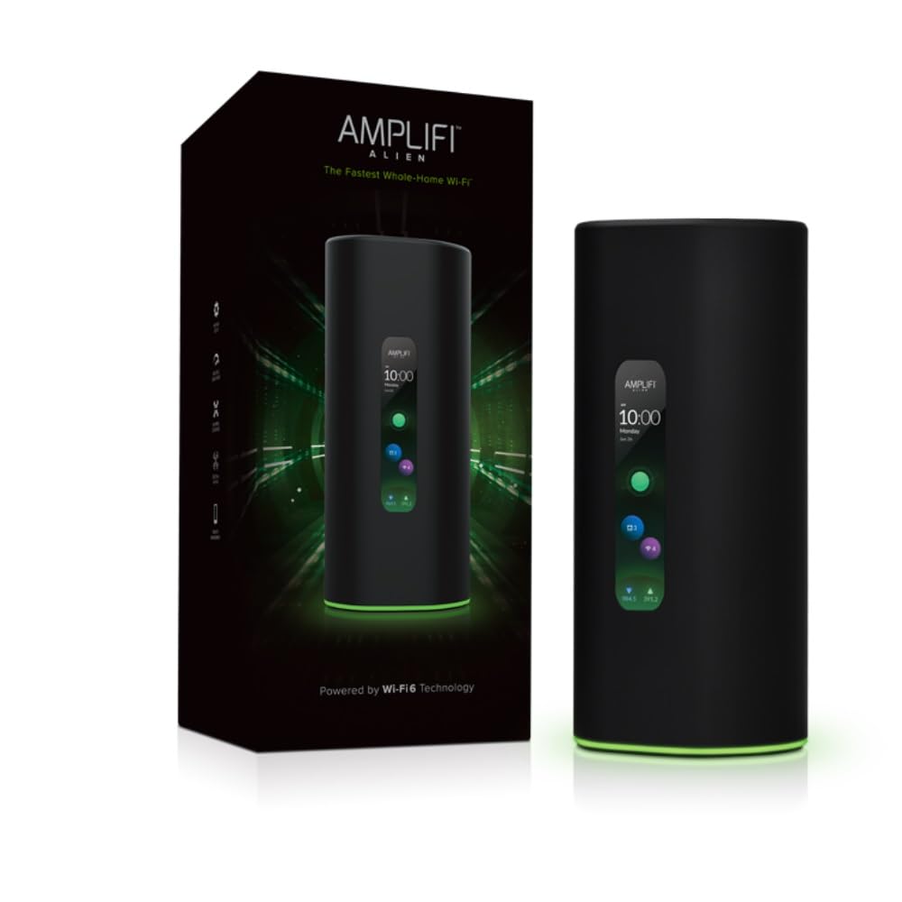 Ubiquiti AmpIiFi AIien WiFi Router (1 Unit) with Green Realtime Display The Fastest Whole Home WiFi