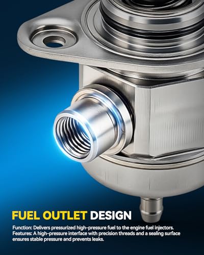 Image of PHILTOP High Pressure Fuel Pump Fits for Volkswagen Jetta 2008-2015, CC 2009-2017, GTI 2008-2014, Beetle 2012-2015, Audi Q3 Quattro 2015-2018, A3 2008-2016, L4 1.8T /2.0T, HM10011