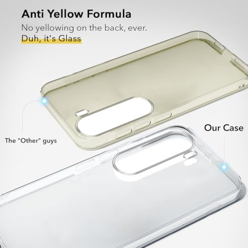 Image of Jkobi Lifetime Anti-Yellow Clear Back Cover Case for Vivo Y300 (Sleek Hard Crystal | Shockproof and Camera Protection)