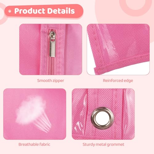 4-Pack 40-Inch Dance Garment Bags with Zippered Pockets for Dance Costumes and Accessories2