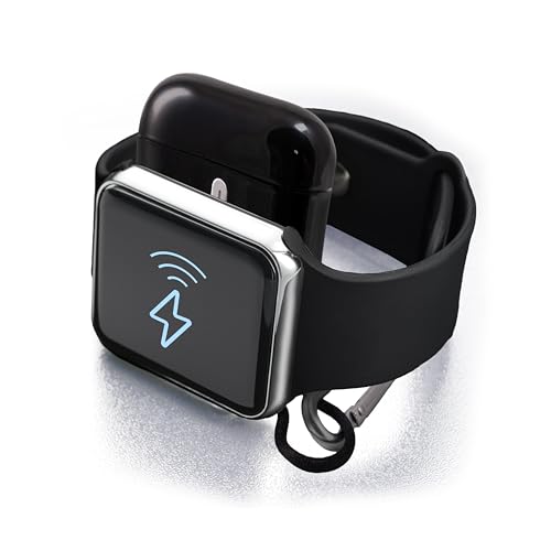 Maverstone Portable Keychain Magnetic Charger for Apple Watch, 2580mAh Power Bank, 3-in-1 Fast Charging with Lightning, USB-C, and Magnetic Charger for iPhone, Android, Earbuds, iWatch, and More