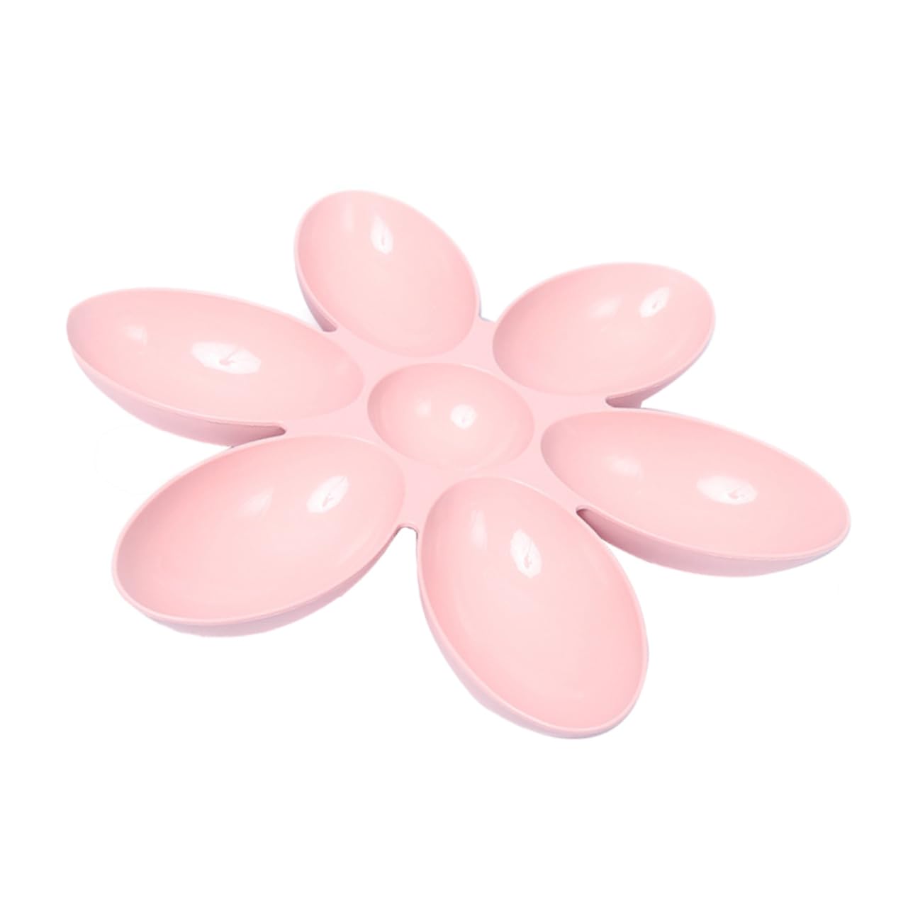 GALPADA 1Pc Flower Shaped Pet Feeding Bowl Pink Petal Design Water Feeder for Dogs Cats Lightweight and Durable for Healthy Eating for Travel and Everyday Use