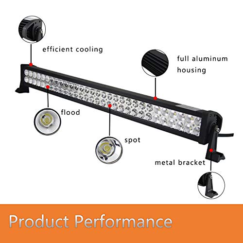 Senlips Light Bar 32” 180W Spot&Flood Led Off Road Light Bar Combo Beam Waterproof Fog Led Work Lights Driving Jeeps Boat Lamp, 1 Year Warranty #TOP2