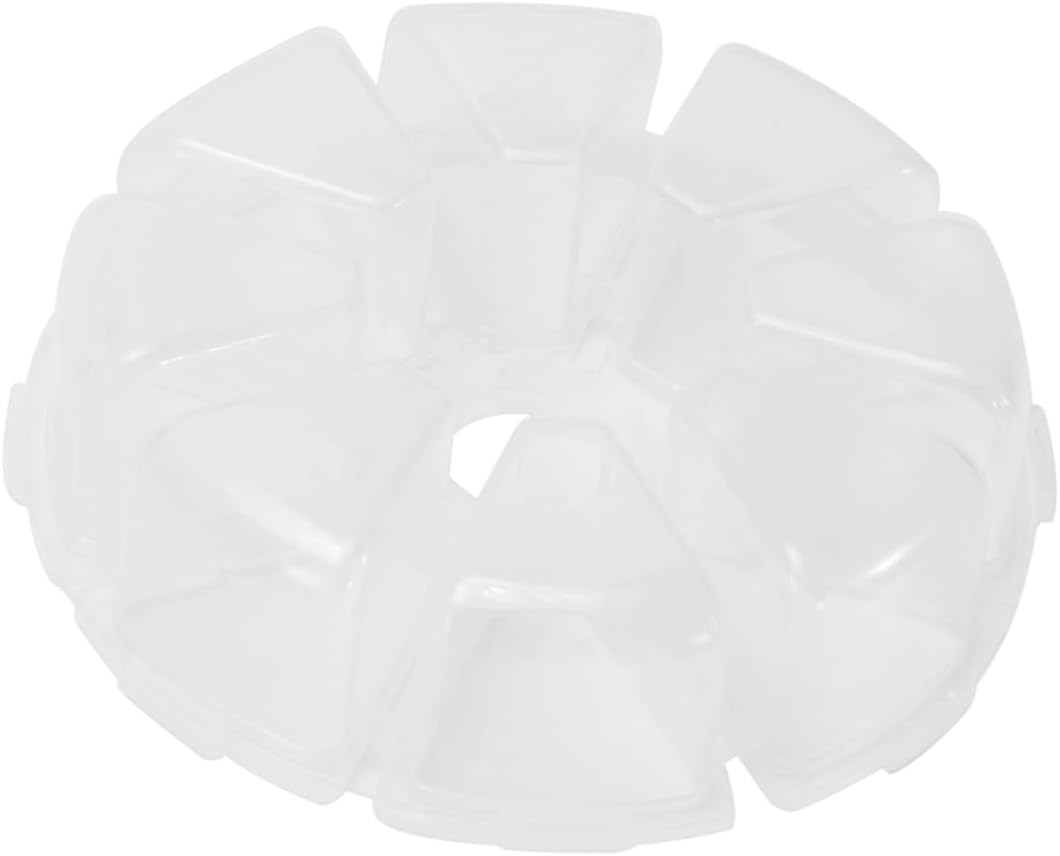 TEHAUX 12pcs Plastic Jewelry Storage Box Container for Organizing Earrings and Items and Space-saving Design for Women and Girls
