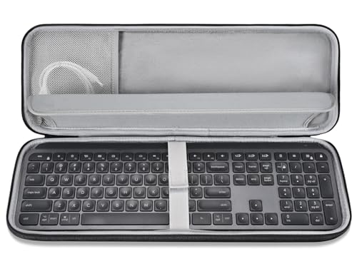 CASEDAO Hard Keyboard Carrying Case Sleeve Cover for Logitech MX Keys S/MX Keys Advanced Keyboard Travel Protective Storage Bag