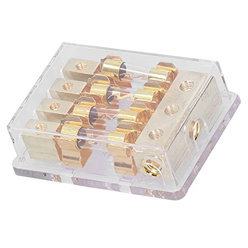 Porta-fusíveis, forte resistência ao fogo, capa transparente de bloco de fusíveis 1 em 4 formas para