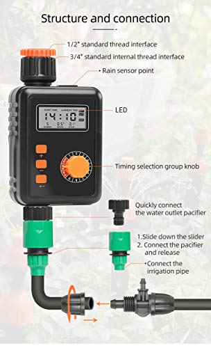 Minuterie d'eau électronique pour stopper l'irrigation en cas de pluie